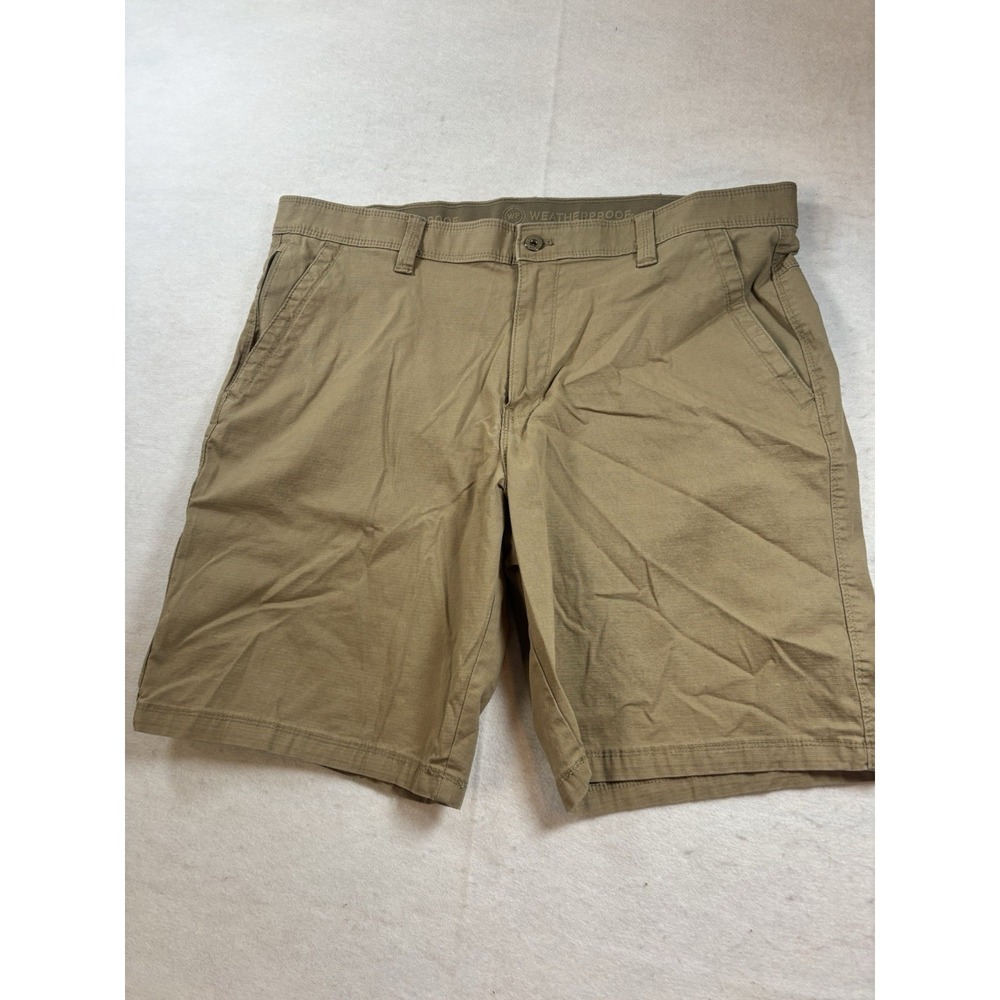 Weatherproof Cargo Shorts Mens Size 42 Khaki Hiking Work Utility Tough‎